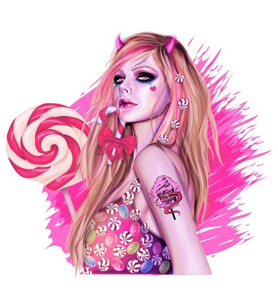 pop art of avril lavigne